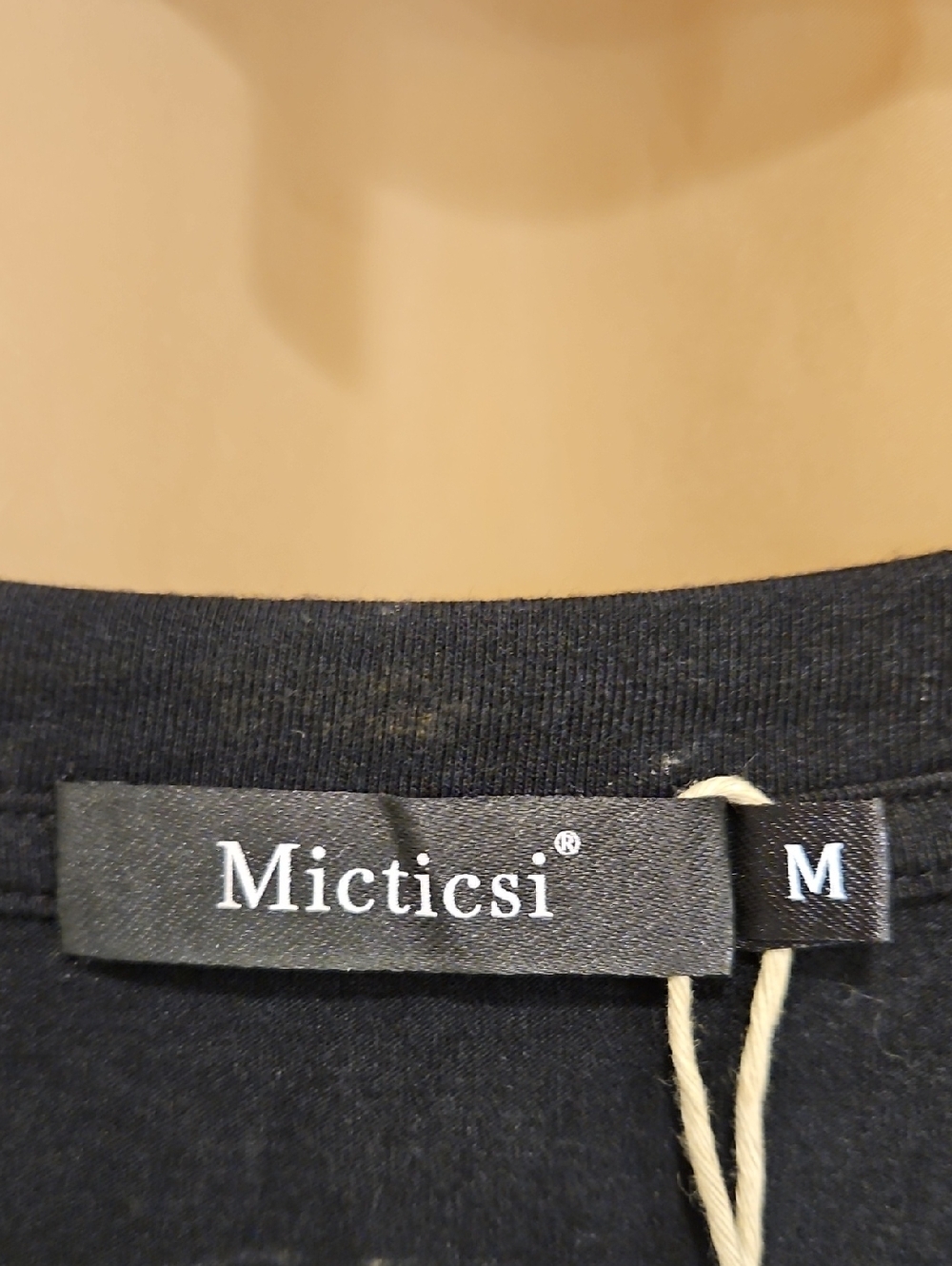 Black V-Neck Long Sleeve Top With Banded Waist - Picture 2 of 5